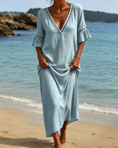 Patrizia Vivarini™ Flowy V-Neck Dress for Warm Days