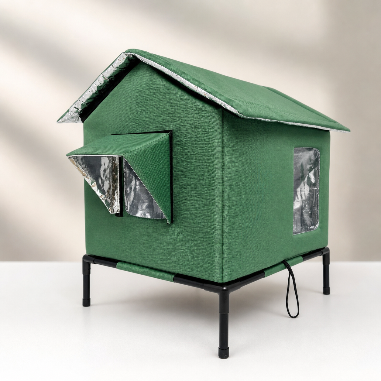 PawNest™ Weatherproof Elevated Cat House for Cozy Winters