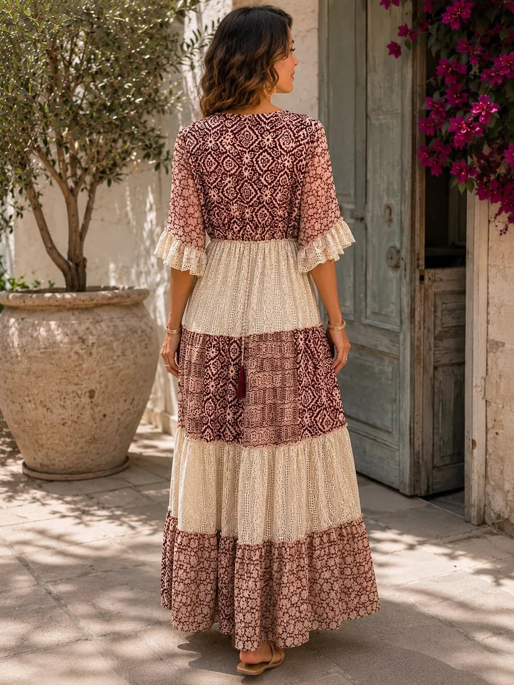 Penelope Agnelli™ Feminine Lace Maxi Dress for Easy Summer Styling