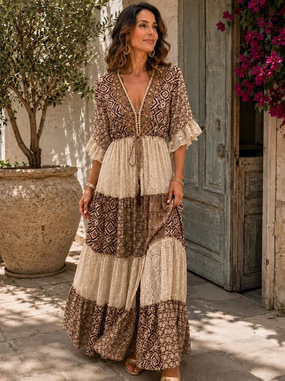 Penelope Agnelli™ Feminine Lace Maxi Dress for Easy Summer Styling