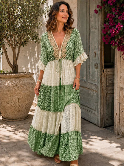 Penelope Agnelli™ Feminine Lace Maxi Dress for Easy Summer Styling