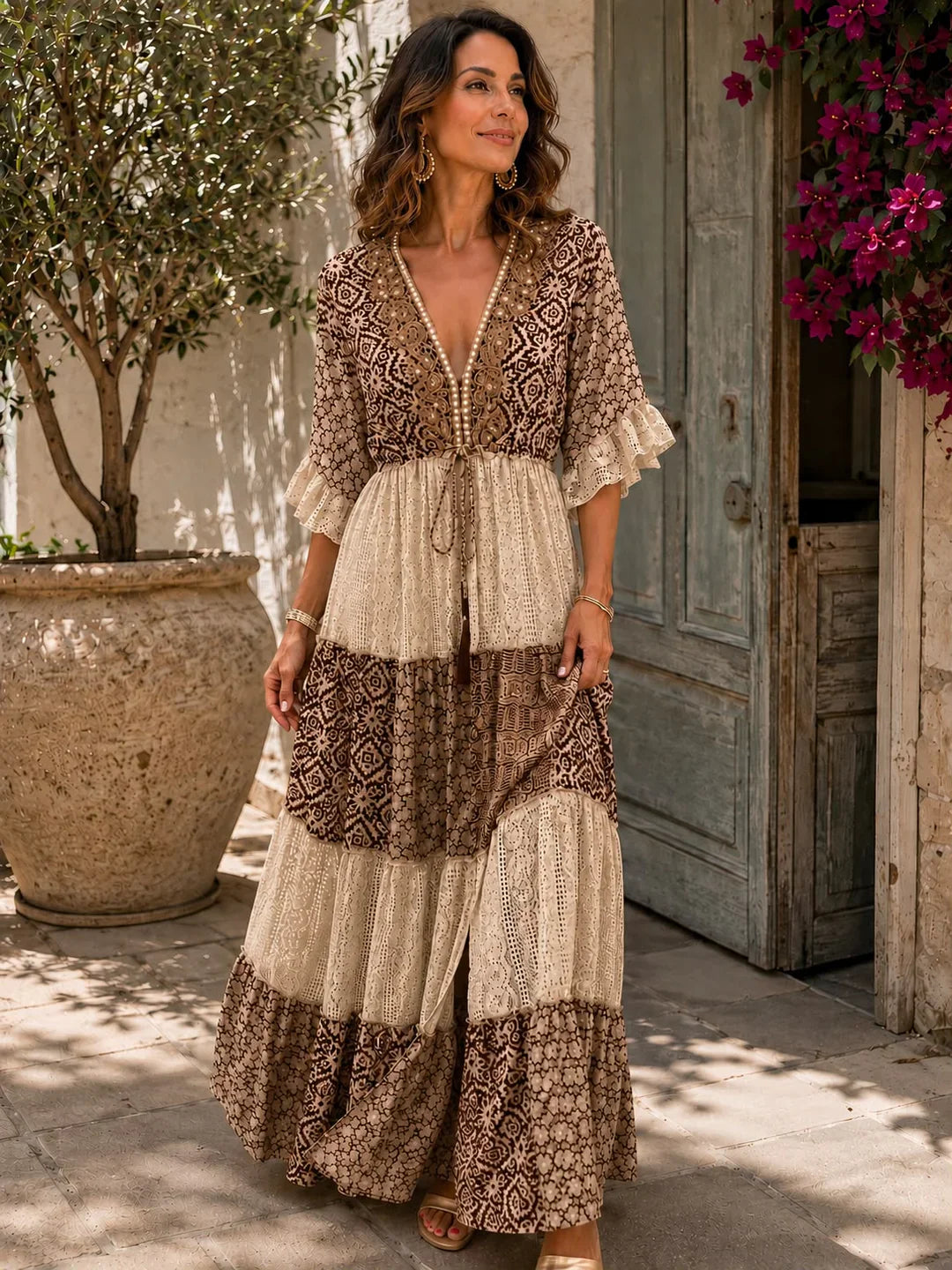Penelope Agnelli™ Feminine Lace Maxi Dress for Easy Summer Styling