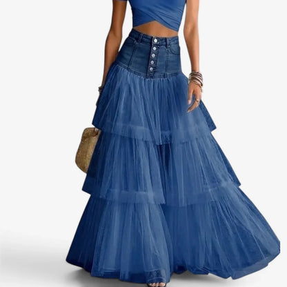 Penelope Rizzato™ Flowing Ruffled Maxi Skirt