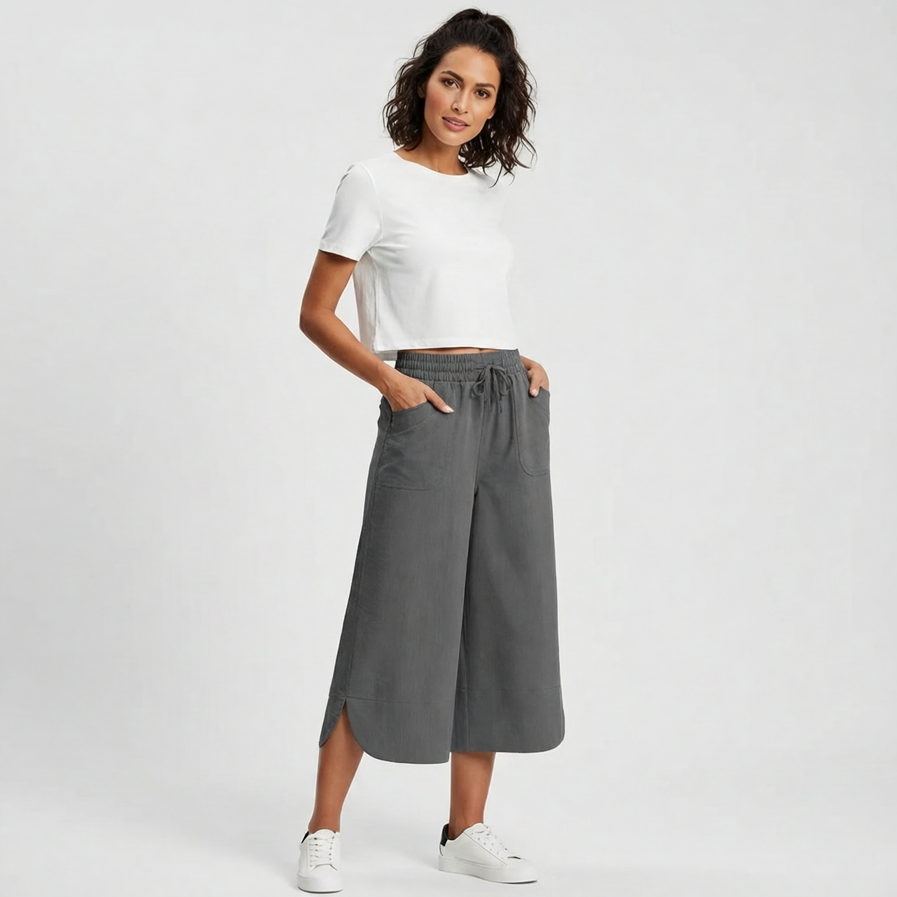 Pierina Danesi™ Relaxed Cropped Pants for Lounge and Outings
