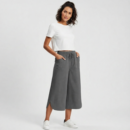 Pierina Danesi™ Relaxed Cropped Pants for Lounge and Outings