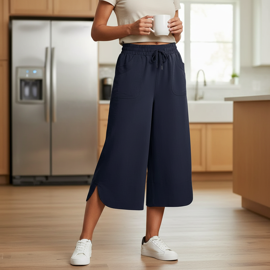Pierina Danesi™ Relaxed Cropped Pants for Lounge and Outings