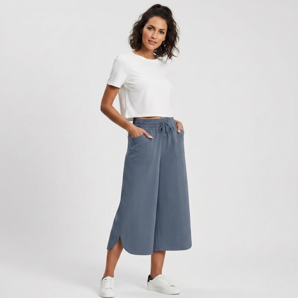 Pierina Danesi™ Relaxed Cropped Pants for Lounge and Outings