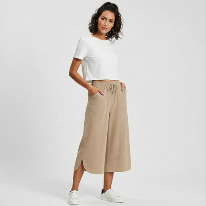 Pierina Danesi™ Relaxed Cropped Pants for Lounge and Outings