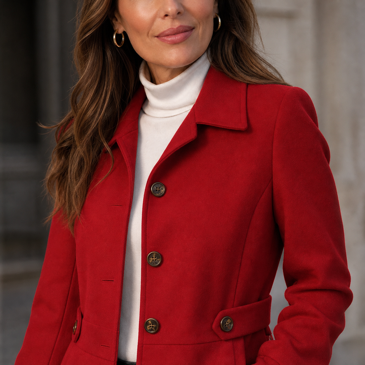 Pinuccia Panetta™ Belted City Coat for Effortless Cold-Weather Style