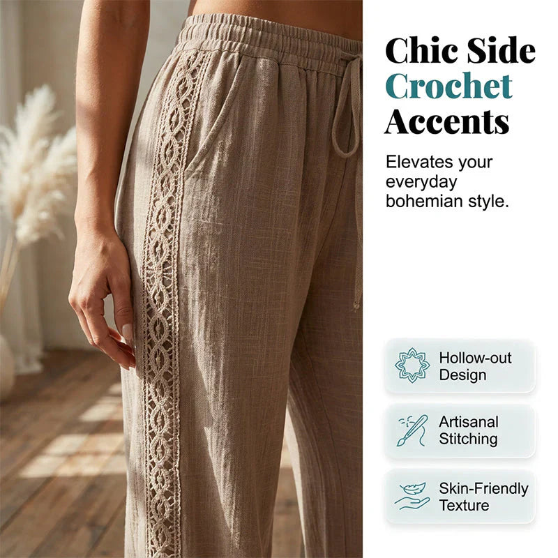Placidia Tassoni™ Comfortable Straight Leg Pants for Casual Outings