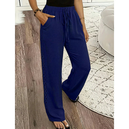 Placidia Tassoni™ Comfortable Straight Leg Pants for Casual Outings