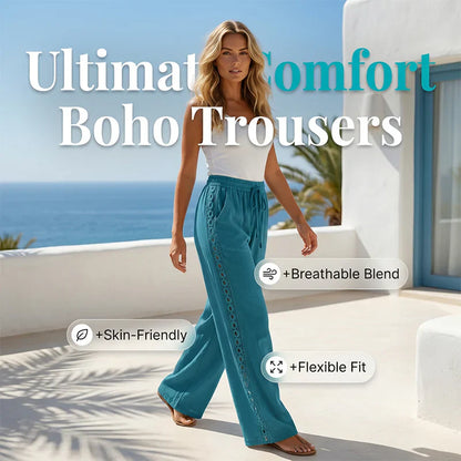 Placidia Tassoni™ Comfortable Straight Leg Pants for Casual Outings
