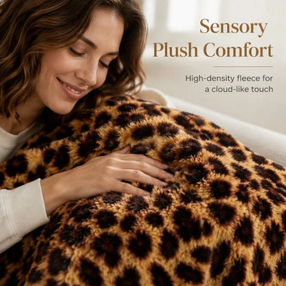 Plushara™ Soft Leopard Blanket for Stylish Comfort