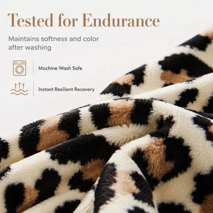 Plushara™ Soft Leopard Blanket for Stylish Comfort