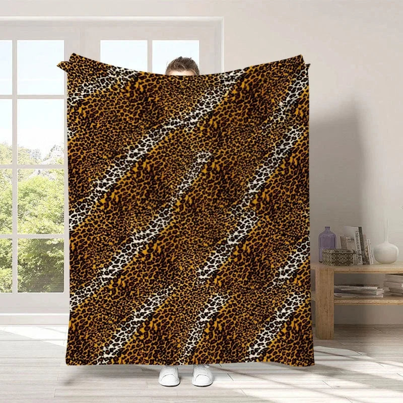 Plushara™ Soft Leopard Blanket for Stylish Comfort
