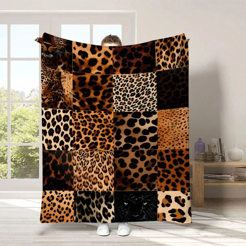 Plushara™ Soft Leopard Blanket for Stylish Comfort