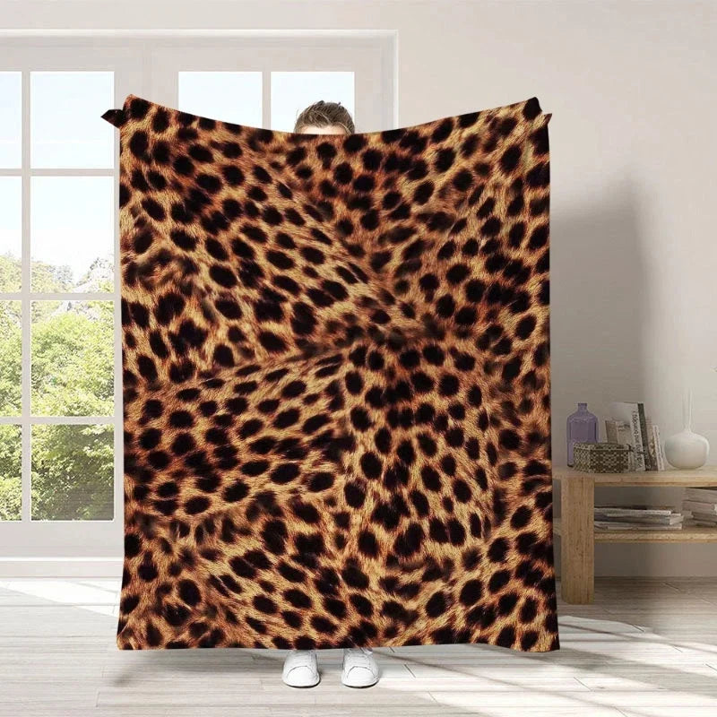 Plushara™ Soft Leopard Blanket for Stylish Comfort