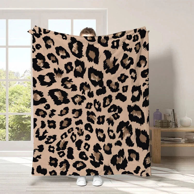Plushara™ Soft Leopard Blanket for Stylish Comfort