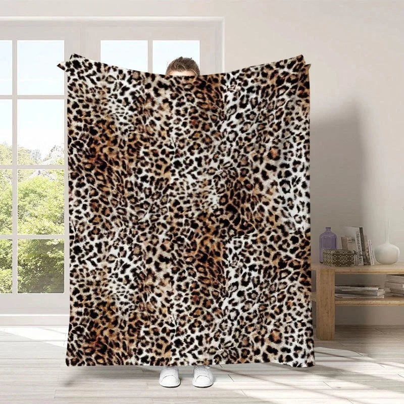 Plushara™ Soft Leopard Blanket for Stylish Comfort