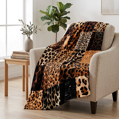 Plushara™ Soft Leopard Blanket for Stylish Comfort