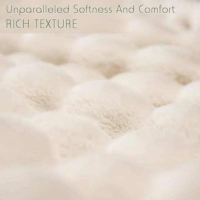 Plushella™ Cozy Rabbit Plush Blanket for Warm Evenings
