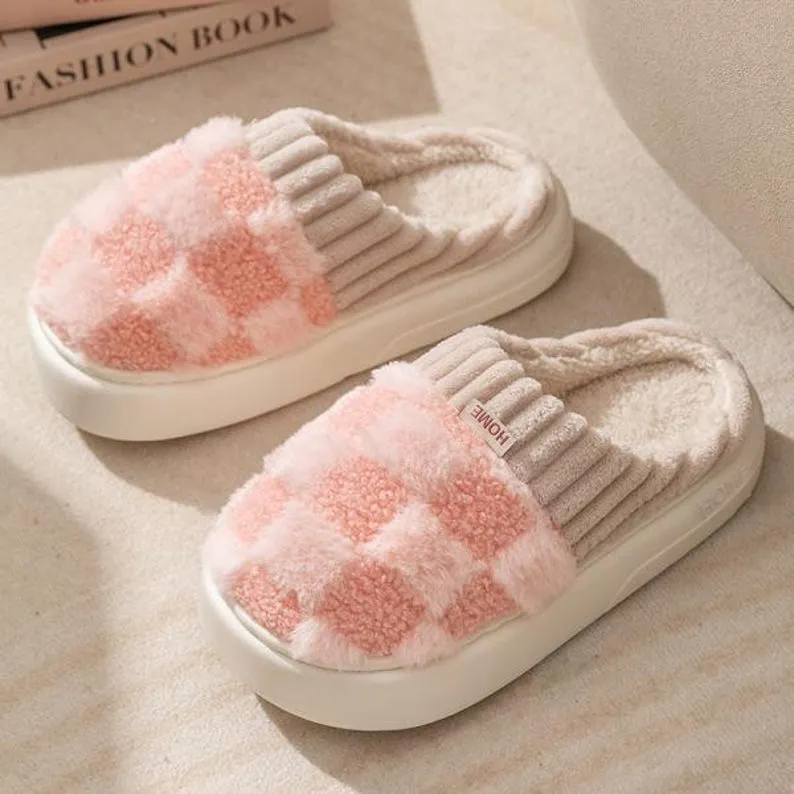 Plushetta™ Cozy Sherpa House Slippers for Warm Winter Comfort