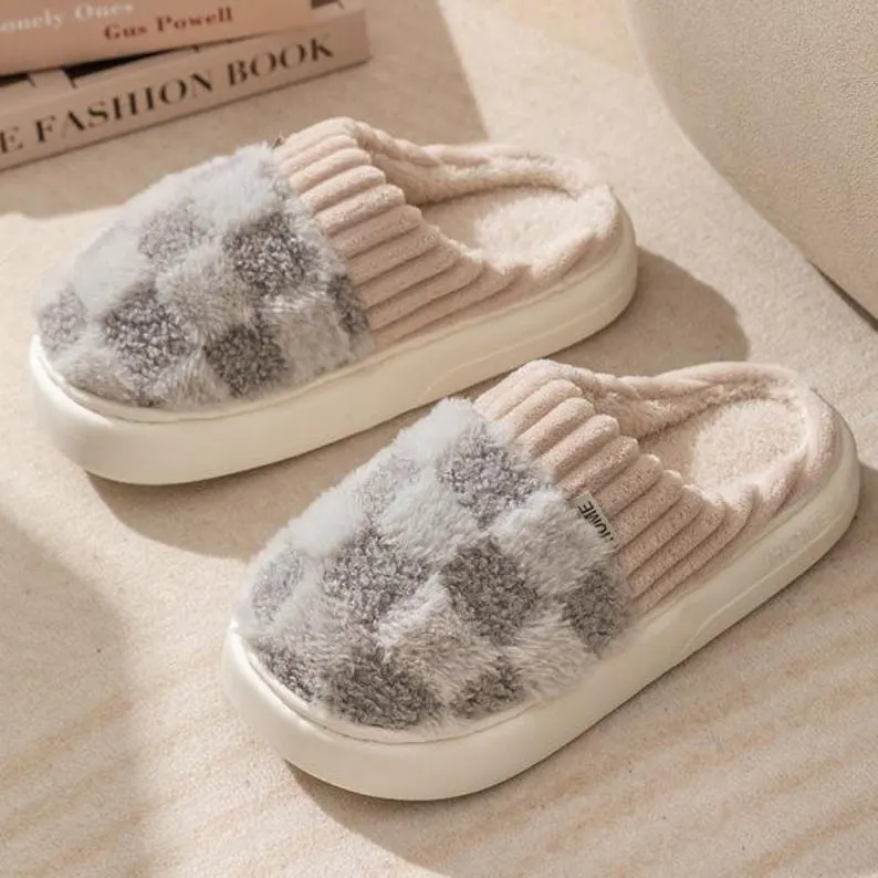 Plushetta™ Cozy Sherpa House Slippers for Warm Winter Comfort