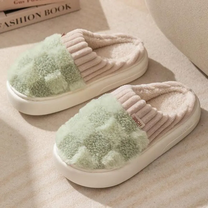 Plushetta™ Cozy Sherpa House Slippers for Warm Winter Comfort