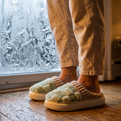 Plushetta™ Cozy Sherpa House Slippers for Warm Winter Comfort