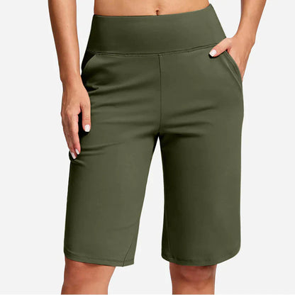 Pocketta™ High-Waist Yoga Shorts with Pockets