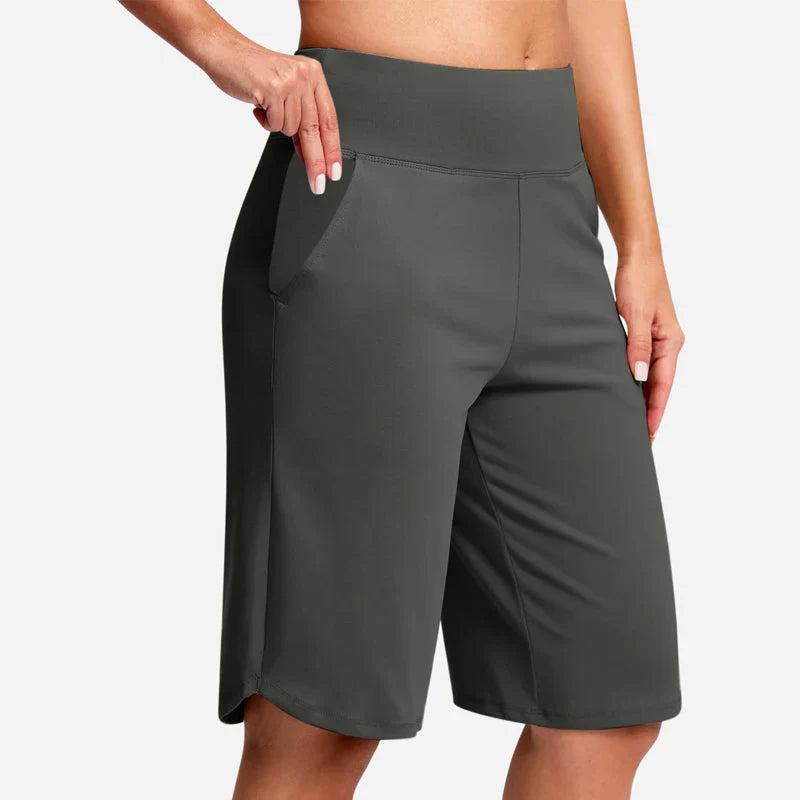 Pocketta™ High-Waist Yoga Shorts with Pockets