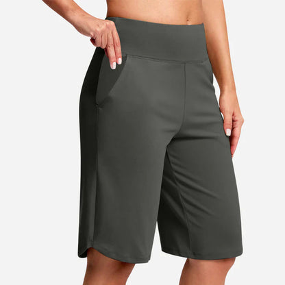 Pocketta™ High-Waist Yoga Shorts with Pockets