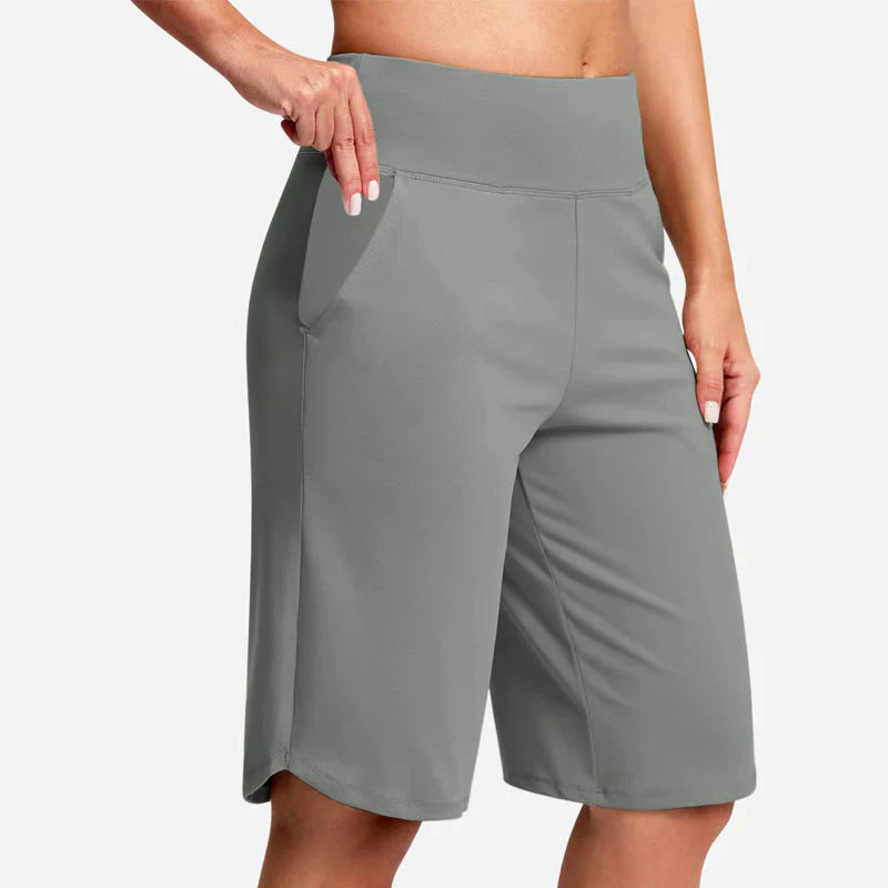 Pocketta™ High-Waist Yoga Shorts with Pockets