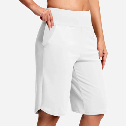 Pocketta™ High-Waist Yoga Shorts with Pockets