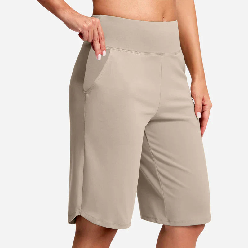 Pocketta™ High-Waist Yoga Shorts with Pockets