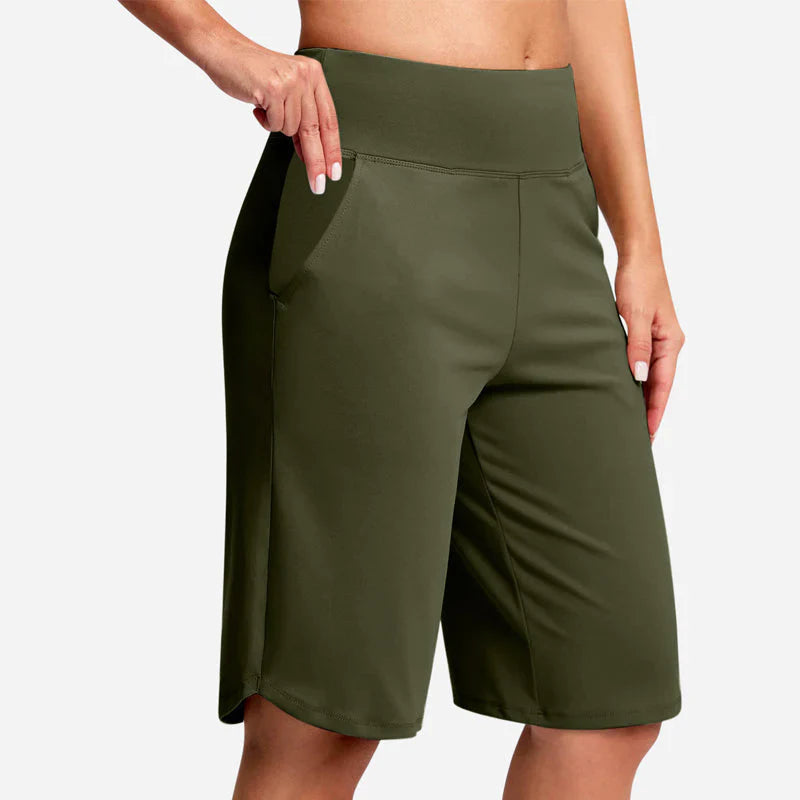 Pocketta™ High-Waist Yoga Shorts with Pockets