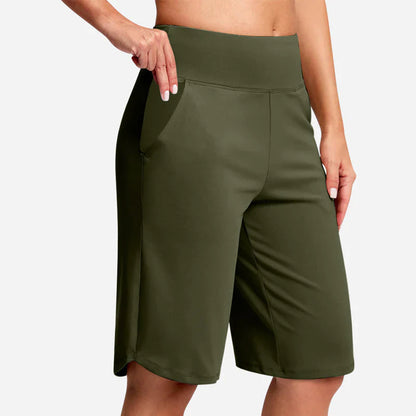 Pocketta™ High-Waist Yoga Shorts with Pockets