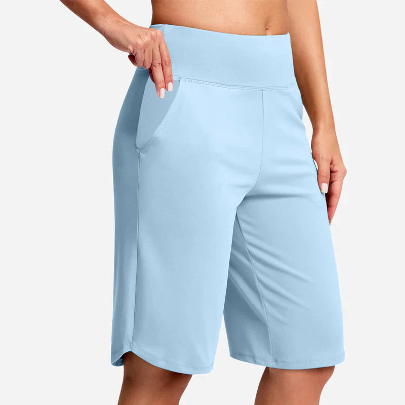 Pocketta™ High-Waist Yoga Shorts with Pockets