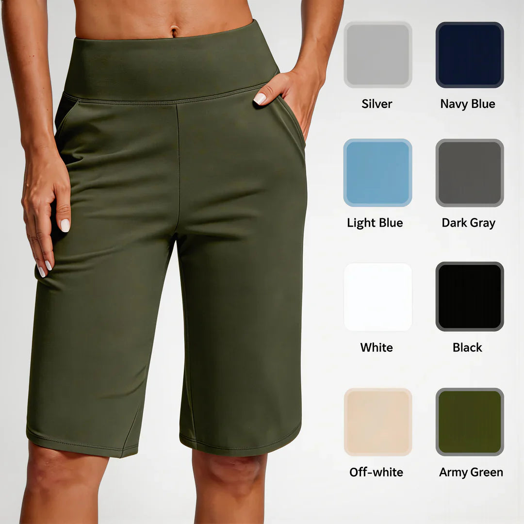Pocketta™ High-Waist Yoga Shorts with Pockets