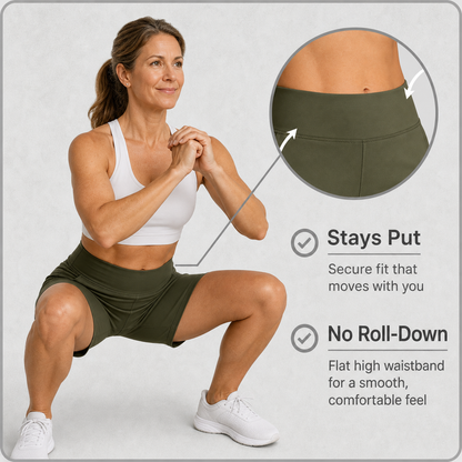 Pocketta™ High-Waist Yoga Shorts with Pockets