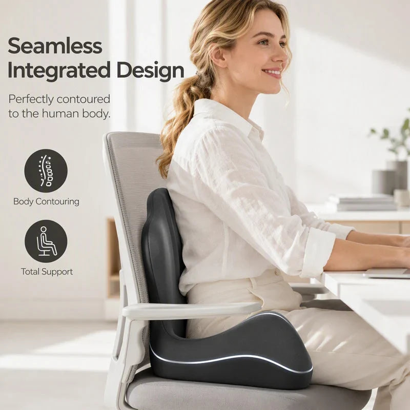 PostureFlow™ Supportive Seat Cushion for Pain-Free Sitting