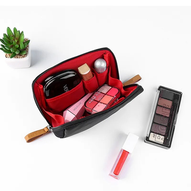 Arcelia™ Cosmetic bag with double zipper