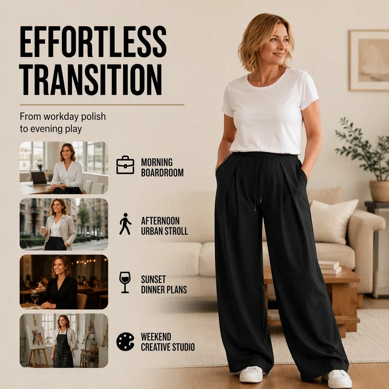 Raffaella Azzolini™ Casual Pleated Pants for Effortless Style
