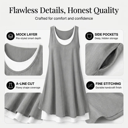 Raffaella Perfetti™ Effortless T-Shirt Dress with Flattering Drape