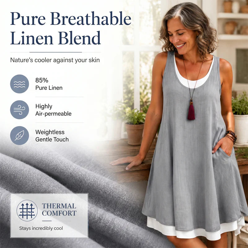 Raffaella Perfetti™ Effortless T-Shirt Dress with Flattering Drape