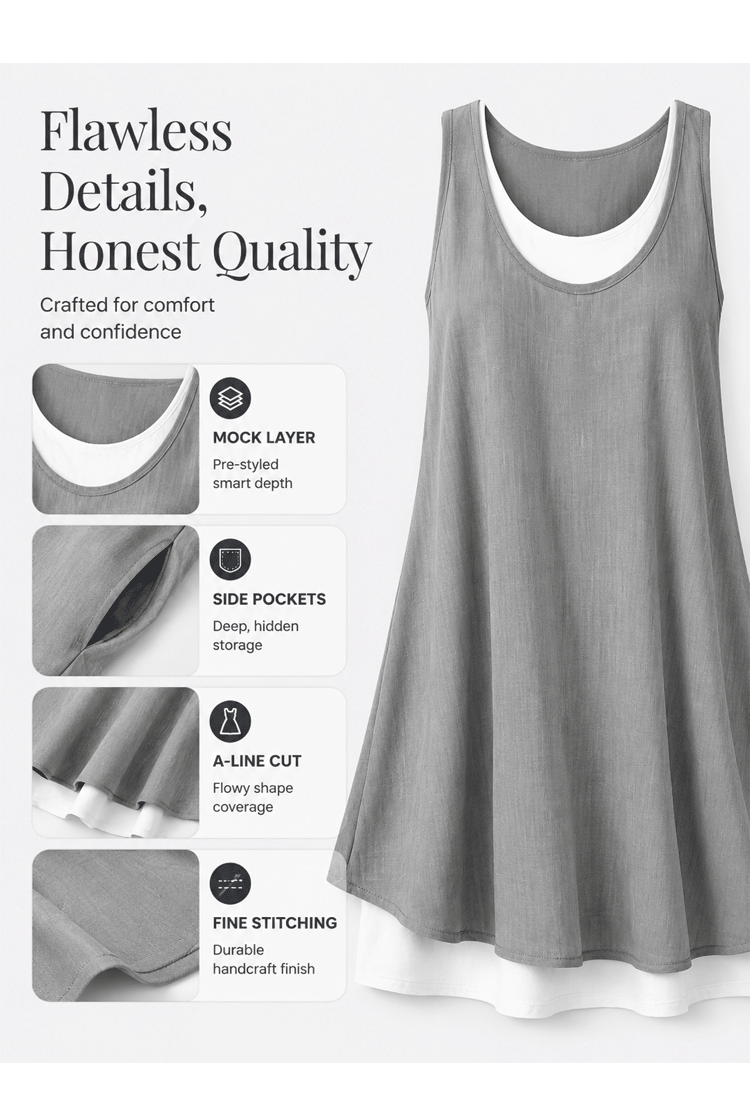 Raffaella Perfetti™ Effortless T-Shirt Dress with Flattering Drape