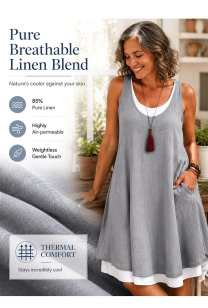 Raffaella Perfetti™ Effortless T-Shirt Dress with Flattering Drape