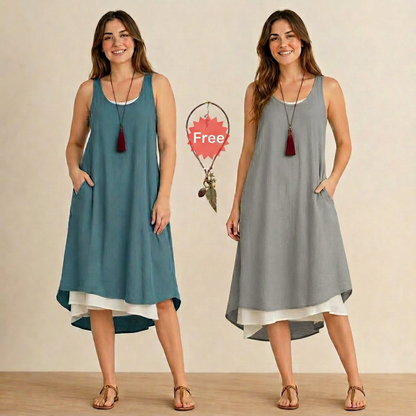 Raffaella Perfetti™ Effortless T-Shirt Dress with Flattering Drape