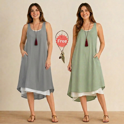 Raffaella Perfetti™ Effortless T-Shirt Dress with Flattering Drape