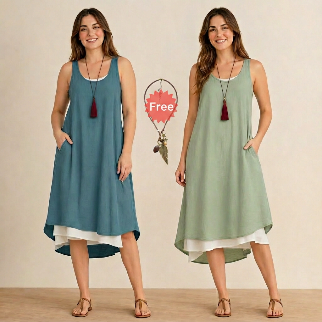 Raffaella Perfetti™ Effortless T-Shirt Dress with Flattering Drape